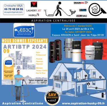 L’aspiration centralisée au Salon ARTIBTP 2024 à Saint-Jean-du-Falga 09100